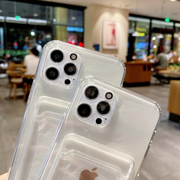 [⚠️Clearance] NEW iPhone 12 Pro Max Transparent Card Holder case - Picture 4 of 6